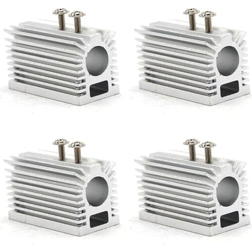 4pcs 12mm Silver Heat Sink Heatsink Holder for 12mm Blue/Green/Red/IR Laser Modules