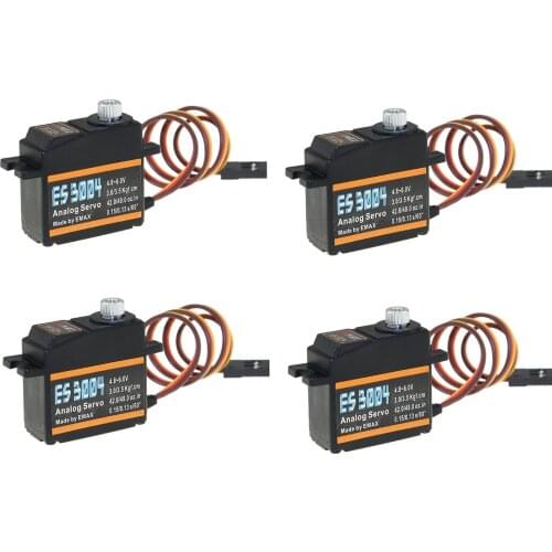 4pcs/lot Emax ES3004 Analog Mini Servo For RC Model in High Quality Wholesale update ES3104 Servo