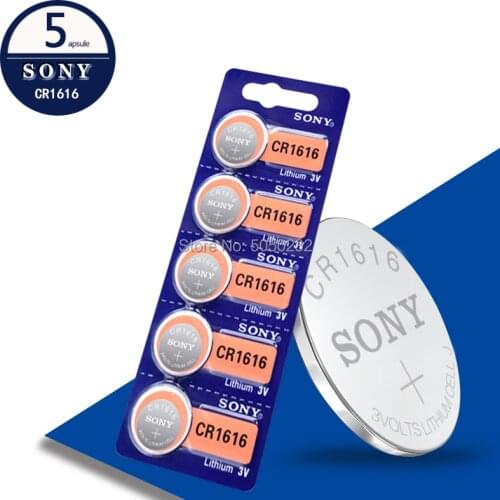 5PCS CR1616 Button Cell Coin Batteries FOR SONY 100% Original cr 1616 3V Lithium Battery DL1616 ECR1616 LM1616 For Watch Toys