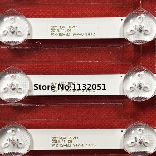 7pcs LED Backlight strip 9 Lamp For Pana sonic 50'' NDV REV1.1 TV A B HITACHI 50HYT62U TX-50A300B VES500UNDA VES500UNDC-2D-N01
