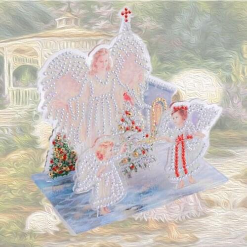 DIY Special Shaped Diamond painting 3D Three-dimensional Puzzle Angel picture handmade Childrens DIY Handmade puzzle Gift