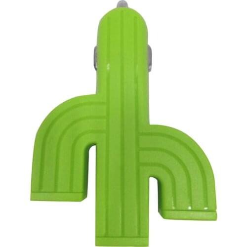 Cactus 3 USB Port Mini Car Charger For IPhone Xs Max XR X 8 7 6 IPad Car Interior Supplies Accessories