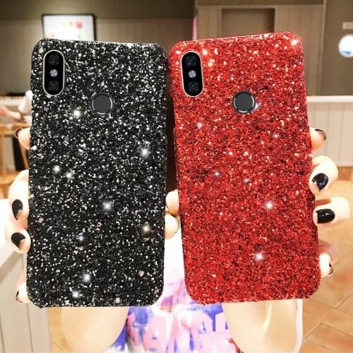 Luxury glitter sequins Cases For Xiaomi Redmi Note 7 5 6 Mi8 6x 5x Mi9 SE CC9 9t K20 4A 5A 6A Cover Protective Fundas