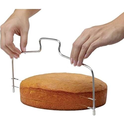 Stainless Steel Wire Cake Cutter Slicer Spatula Silicone Mold Cake Decorating Tools Kitchen Baking Pastry Carving DIY Reusable