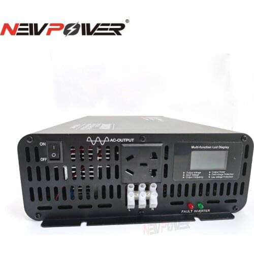 2000W 3000W 12V 24V 48V 60V 72V 84V DC to 100V 110V 120V 220V 230V 240V AC Pure Sine Wave Power Inverter off Grid