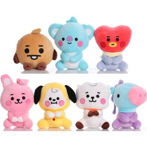 Korean Super Star Plush Toy Cartoon Animal Doll Keychain Plush Standing Children Christmas Gift Plush toy grab doll