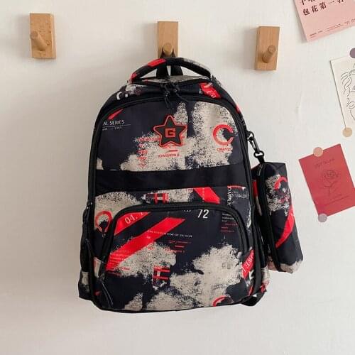 Fashion womens backpack 2021 Female Retro hit School bag large nylon Fancy cheap Beach Travel backpack for women Mens