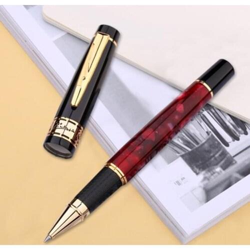 Picasso 915 Noble Pimio Marble Celluloid Roller Ball Pen With Refill Eurasian Feelings Rose Red Writing Pen For Office & Home