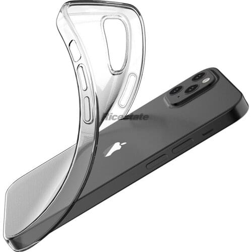 For iPhone 12 mini Transparent Soft TPU Case Protection Cover For iPhone 12Pro 12 Pro Max Clear Case