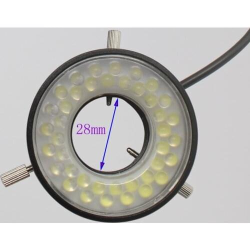 Microscope Adjustable LED Light Source 28MM 47MM Dual Diameter With Optical Camera Lens