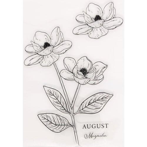 Silicone Clear Stamps for Scrapbooking Flowers Decoration Embossing Folder Craft Rubber Stamp Tools New