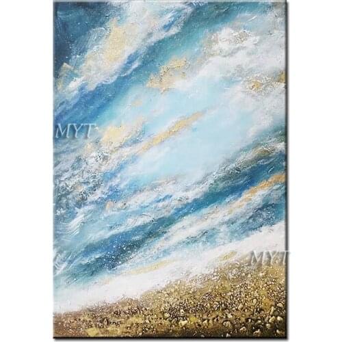 Looking Up At The Stars In The Grass Abstract Oil Painting On Canvas Living Room Home Pictures Modern Wall Art Paintings