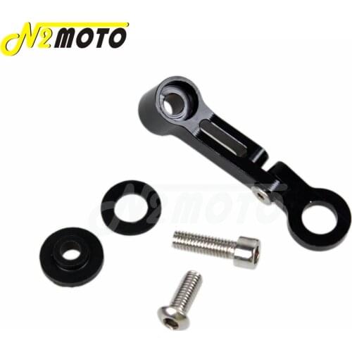 Black Motorcycles Aluminium Adjustable Front Brake Clutch Master Cylinder Fluid Reservoir Mount Bracket Support Universal