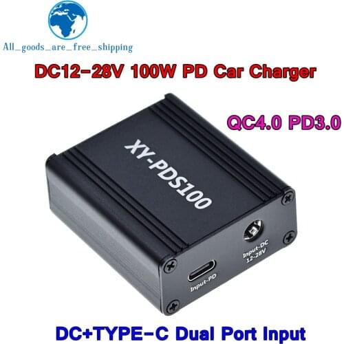 Dual USB Charging Module 20V 5A 100W Voltage Converter Type-C QC2/QC3/FCP/SCP/PPS/LVDC/PE1.1/PE2.1/PD Charging Protocol