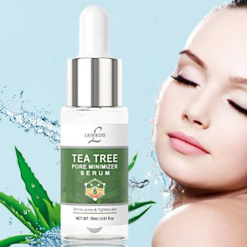 15ML LEWEDO Face Liquid Face Essence Shrink Pores Hydrating Lightweight 24K Makeup Liquid Collagen Serum for Women