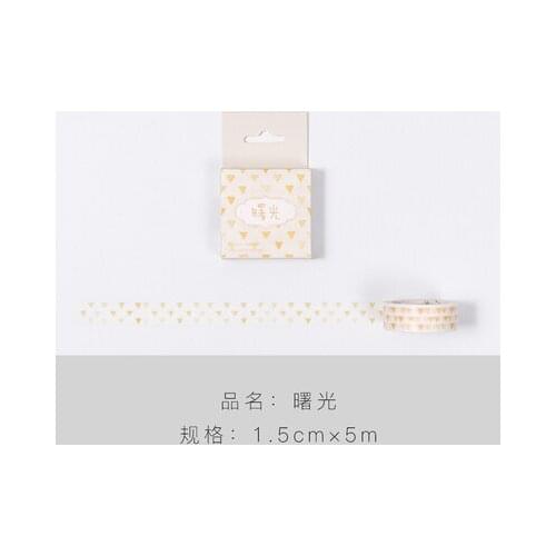 1.5cm 5m 1 pcs orange geometry design washi tape Adhesive DIY Scrapbook Sticker Label Masking home decor