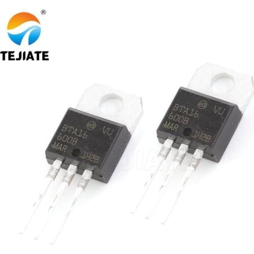 10pcs BTA16-600B TO-220 BTA16-600 TO220 16-600B BTA16 600V 16A TRIACS new and original