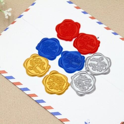 10Pcs Hand Wax Seal Sealing Sticker Thank You Lacquer Seal Wedding Invitation Sealing Wax Seal