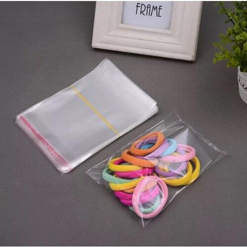 1000pcs Clear BOPP/Cellophane Bag 6x8cm(6+2) Transparent OPP gift bags Plastic packaging bags Self Adhesive Seal free shipping