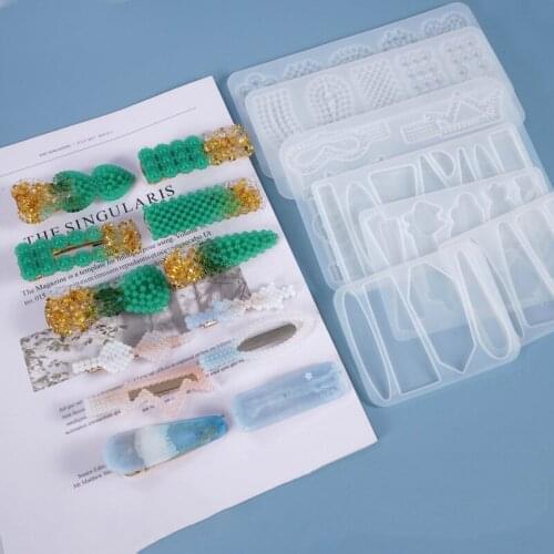 Hair Accessories Hairpin Resin Silicone Mold DIY Epoxy Mold Resin Pendant DIY Mold Decoration Craft Resin Art Tool