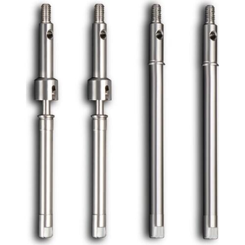 For Axial SCX24 90081 1/24 RC Crawler Car Steel Metal Front & Rear Axle Drive Shaft CVD Upgrade Parts Accessories