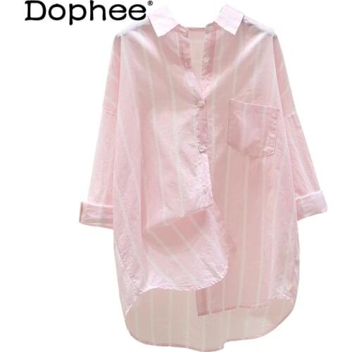 Dophee Women's Striped Shirts