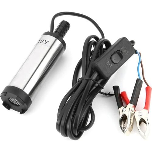 12V 38mm Electric Fuel Transfer Pump Water Oil Transfer Refueling Submersible Pump For Water Pump Car Motorbike