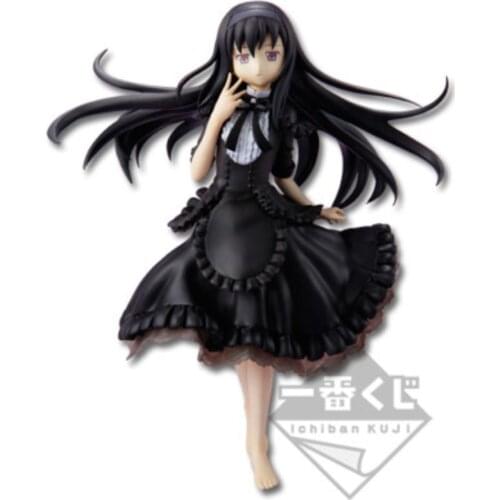 BANDAI Banpresto Ichiban Kuji Madoka Magica Akemi Homura Black dress Anime Toys Figure