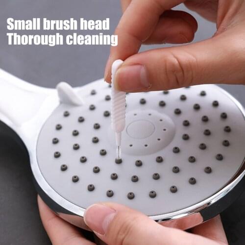 Hot 10 pcs/set Anti-clogging Small Brush Shower Head CleaningBrush Washing Pore Gap Cleaning Brush For Kitchen Toilet Phone Hole