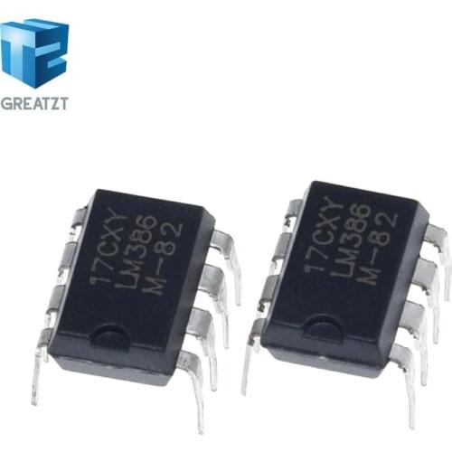 GREATZT 10pcs LM386 LM386N Audio Power AMPLIFIER DIP-8