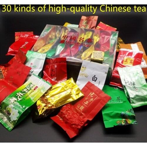 30 Different Flavors Chinese Tea Includes Milk Oolong Pu-erh Herbal High quality Flower Black Green Tea