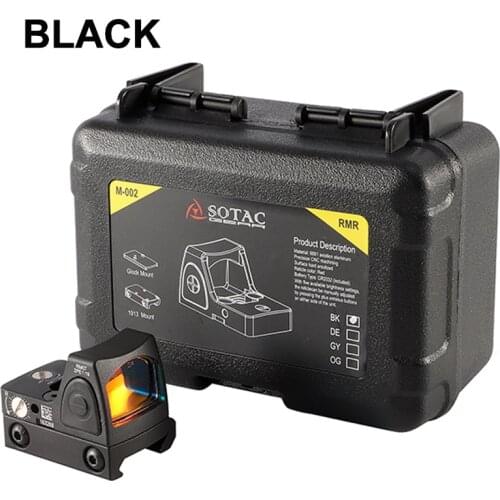 Mini RMR Red Dot Sight Collimator Rifle Reflex Sight Scope fit 20mm Weaver Rail For Airsoft / Hunting Rifle