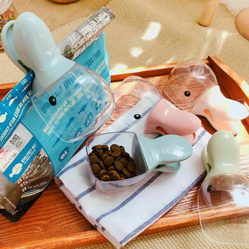 Pet Food Feeding Scoop Spoon Measuring Cup Multifunction Bag Sealing Clip Pet Cat Dog Food Feeding Scoop Spoon