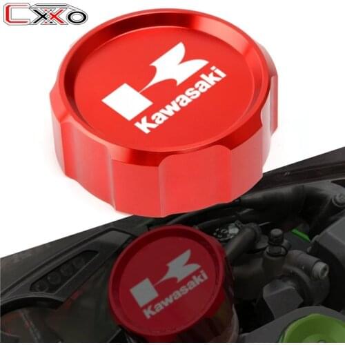 Motorcycle CNC front Brake Fluid Reservoir Cover Cap For Kawasaki Z1000SX Ninja 1000 ZX10R ZX9R ZX6R ZX250R Z750S Z750 GTR1400