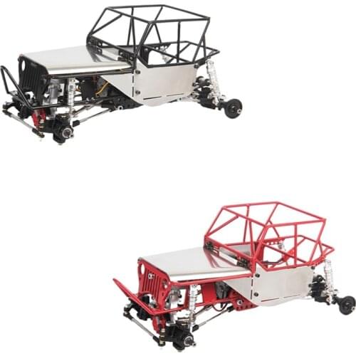 Metal Assembled Rock Buggy Roll Cage Tube Frame Body Shell Chassis for 1/16 RC Crawler Car WPL C14 C24 C24-1 DIY Parts