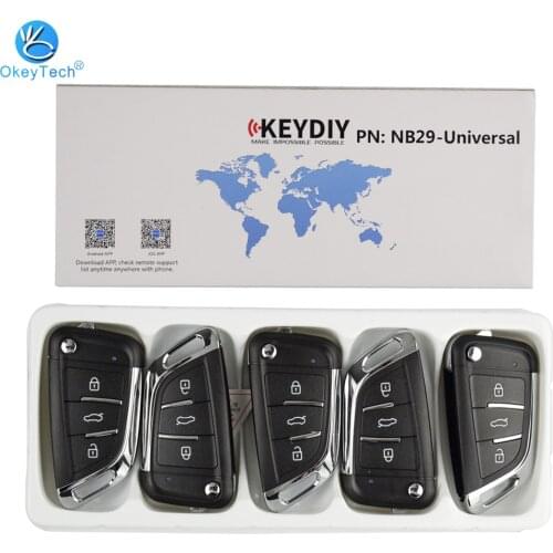 OkeyTech 5PCS NB29 Multi-functional Universal Remote for KD900 KD900+ URG200 KD-X2 NB Series All Functions Chips In On Key