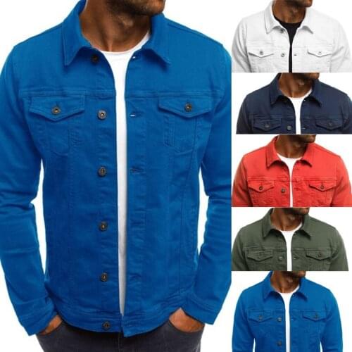 Mens Autumn Jacket Casual Outdoor Sportswear Work Classic Military Jacket With Pockets Cotton Canvas Laydown Trucker Jacket hot