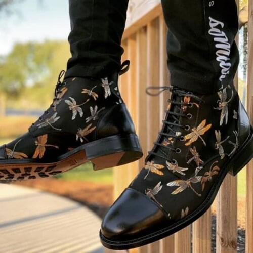 2021 Autumn New Men PU Lace Up Formal Business Shoes Flat Bottomed Overshoot High Quality Men Shoes Wedding Shoes Hot KS193