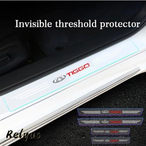 Car Door Sill Stickers Edge Protector Anti Scratch Transparent Film For Chery Tiggo 2 3 4 5 6 7 8 3X 5X Pro T11 Accessories
