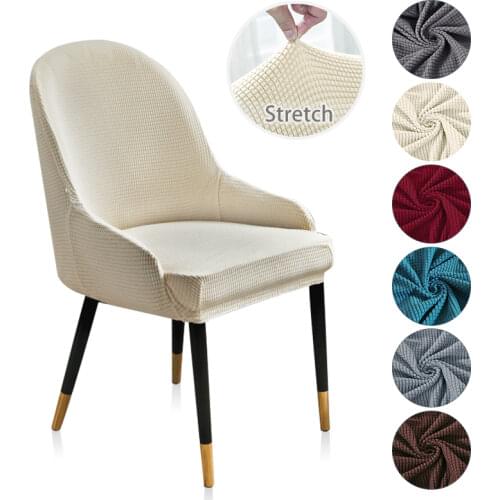Low-inclined Armrest And Arc Back Chair Cover Washable Removable Seat Cover Polar Fleece Universal Size Spandex / Polyester