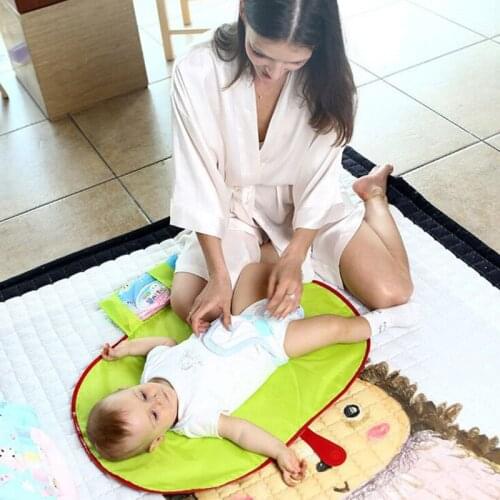 New Portable Nappy Changing Mat Baby Diaper Changing Pad Travel Folding Changing Station Clutch Baby Care Product Hangs Stroller