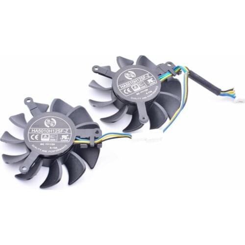 Brand new original HA5010H12SF-Z DC12V 0.13A MSI RX460 RX550 RX560 2GB 4GT LP OC graphics card cooling fan