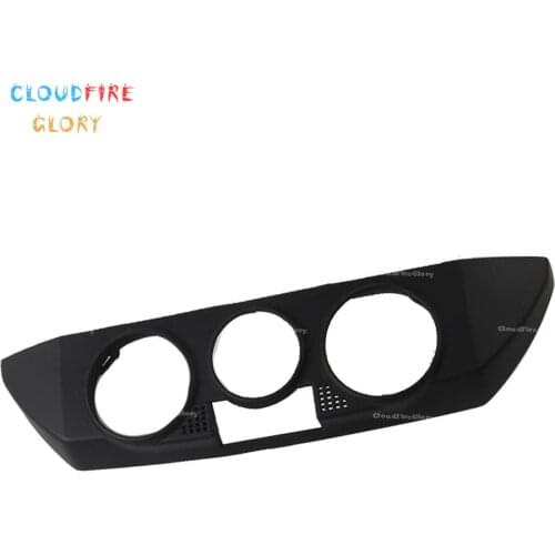 CloudFireGlory 6Q0820075C Front Dashboard AC Heater Control Panel Trim Cover Cap Black For VW Polo 9N 2002 to 2010
