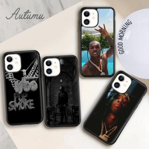 Popular Pop Smoke Rapper Phone Case for iPhone 11 12 Pro Max mini X XR XS SE 2020 5 6S 7 8 Plus Samsung Galaxy S8 S9 S10 Cover