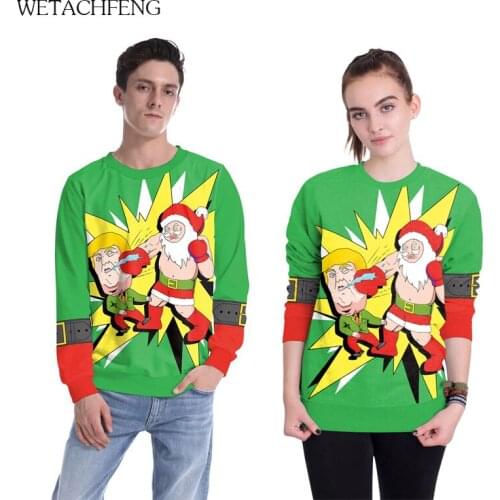 2020 Ugly Christmas Sweater 3D Print Funny Xmas Sweatshirt Men Women Holidays Sweaters Pullover Autumn Winter Christmas Jumpers