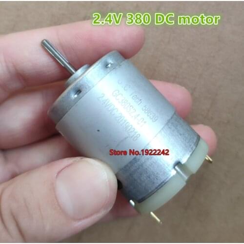 Brand new DC2.4V 20000rpm high speed 380 motor strong magnet carbon brush motor