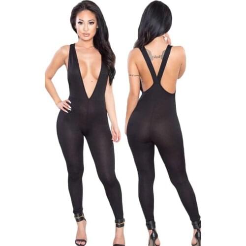 Low-cut Jumpsuit Tights