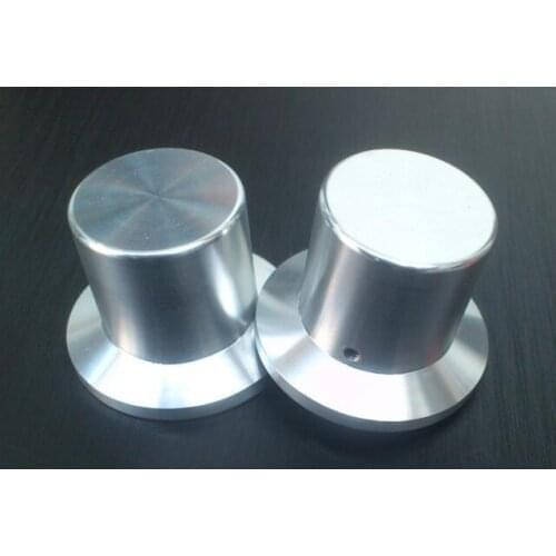 KYYSLB Diameter 38mmDIY BOX Amplifier Case Straw Hat Knob All Aluminum Car Potentiometer Volume Knob Type A Type B 6mm