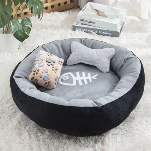 Black Red Kennel Dog Bed Four Seasons Universal Warmth Thickening Large Autumn Winter Deep Sleep Pets Supplies Cat Bed