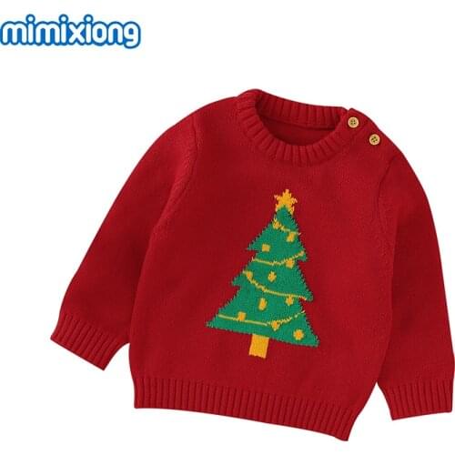 Baby Sweaters Knitted Winter Christmas Tree Newborn Infant Boy Girl Pullovers Jumpers Autumn Long Sleeve O Neck Toddler Knitwear